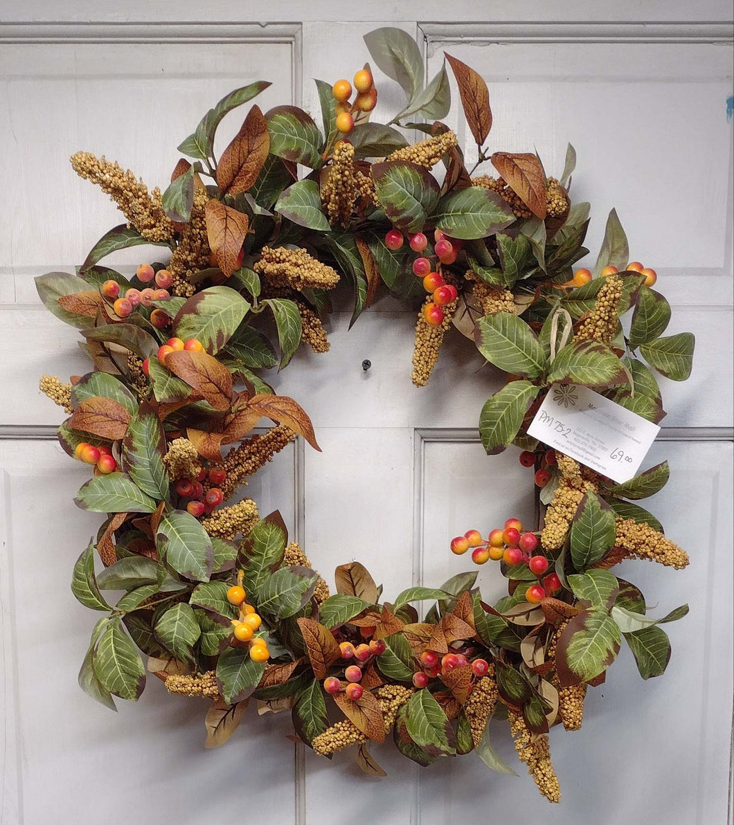 PM75 - Fall Wreath with Berries