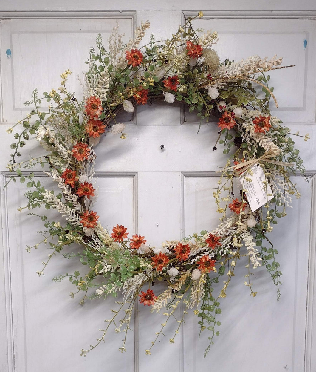 PM76 - Fall Wreath with Prairie Flowers