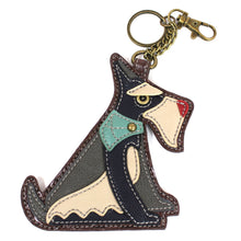 Load image into Gallery viewer, Schnauzer Key Fob Coin Purse
