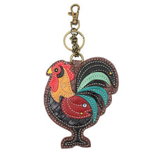 Load image into Gallery viewer, Rooster Key Fob Coin Purse
