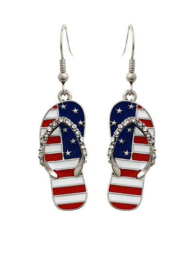 Americana Flip Flop Earrings