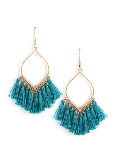 Tassel Earrings - Turquoise