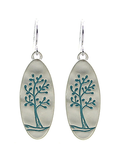 Tree of Life Earrings - Turquoise