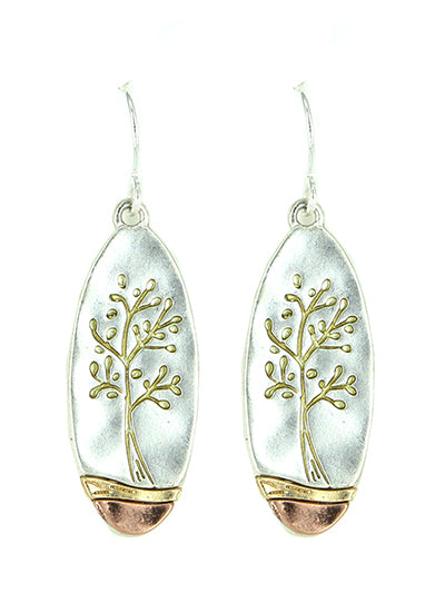 Tree of Life Earrings - Yellow