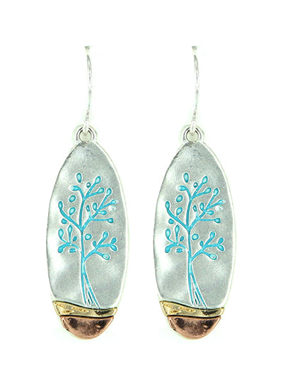 Tree of Life Earrings - Turquoise